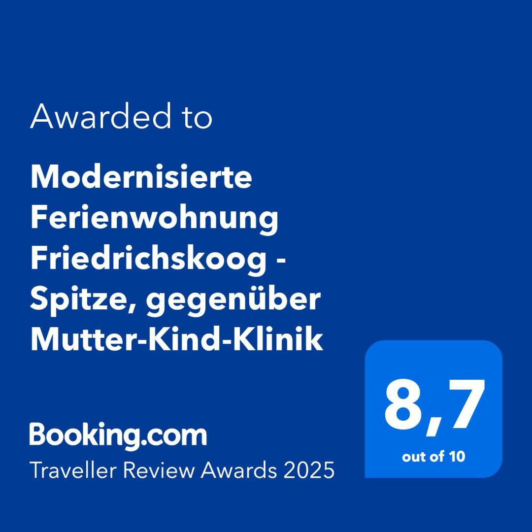 Modernisierte Ferienwohnung Friedrichskoog - Spitze, Gegenueber Mutter-Kind-Klinik Eksteriør bilde